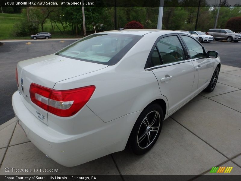 White Suede / Sand 2008 Lincoln MKZ AWD Sedan