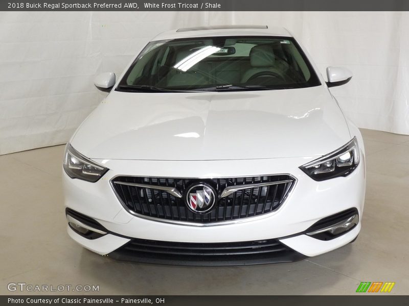 White Frost Tricoat / Shale 2018 Buick Regal Sportback Preferred AWD