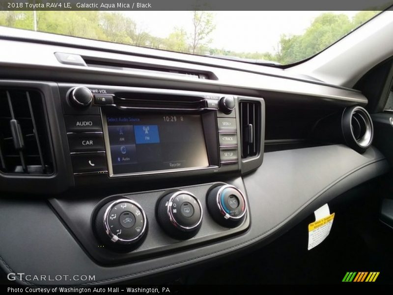 Galactic Aqua Mica / Black 2018 Toyota RAV4 LE