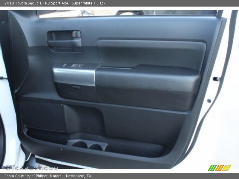 Super White / Black 2018 Toyota Sequoia TRD Sport 4x4