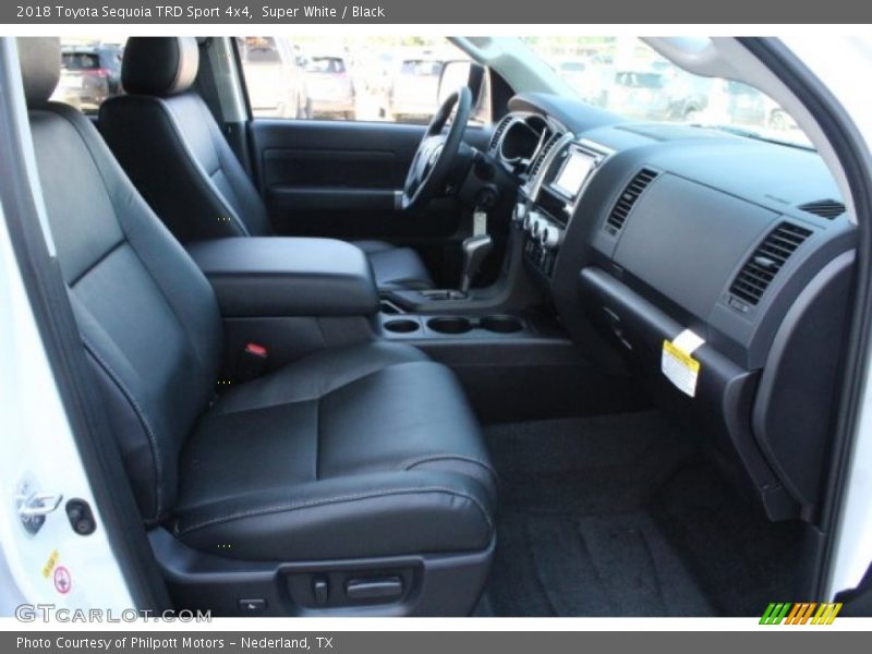 Super White / Black 2018 Toyota Sequoia TRD Sport 4x4