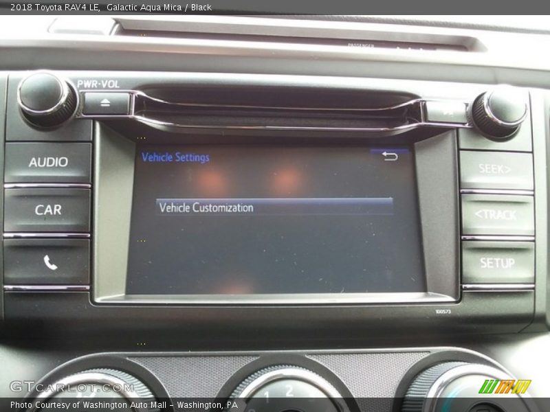 Galactic Aqua Mica / Black 2018 Toyota RAV4 LE