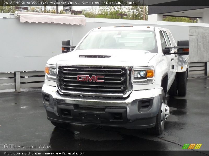 Summit White / Dark Ash/Jet Black 2018 GMC Sierra 3500HD Crew Cab 4x4 Chassis