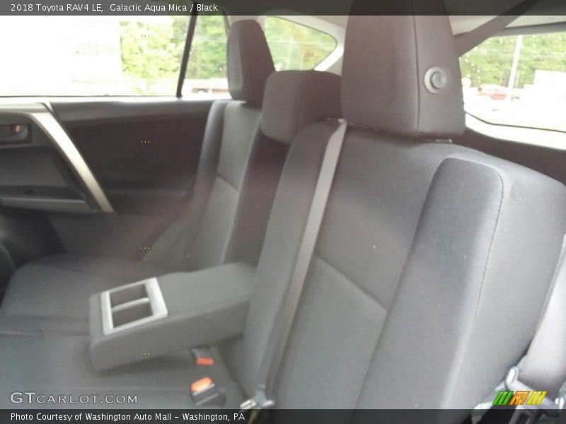 Galactic Aqua Mica / Black 2018 Toyota RAV4 LE