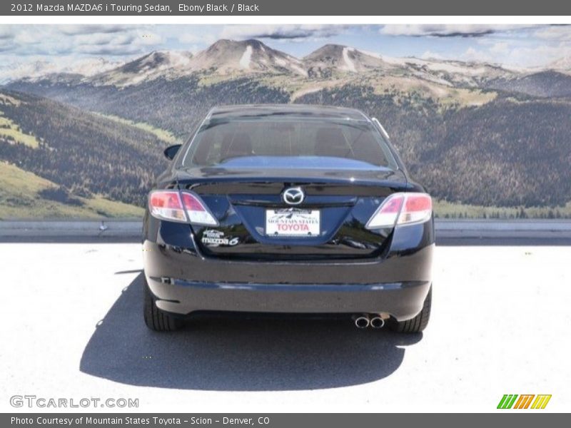 Ebony Black / Black 2012 Mazda MAZDA6 i Touring Sedan