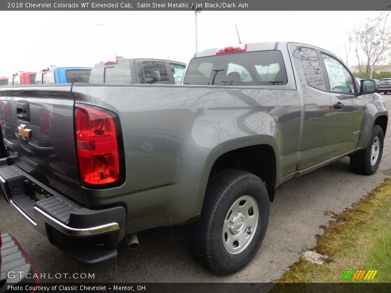 Satin Steel Metallic / Jet Black/Dark Ash 2018 Chevrolet Colorado WT Extended Cab