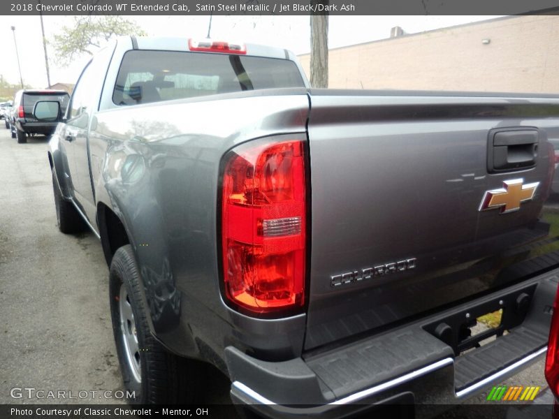 Satin Steel Metallic / Jet Black/Dark Ash 2018 Chevrolet Colorado WT Extended Cab