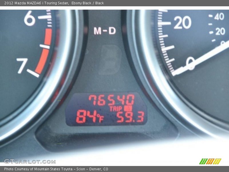 Ebony Black / Black 2012 Mazda MAZDA6 i Touring Sedan