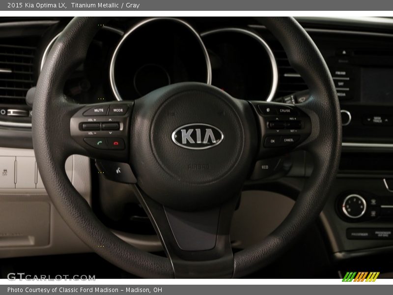 Titanium Metallic / Gray 2015 Kia Optima LX