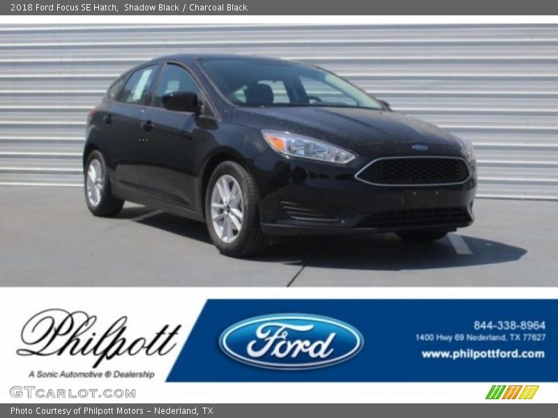 Shadow Black / Charcoal Black 2018 Ford Focus SE Hatch