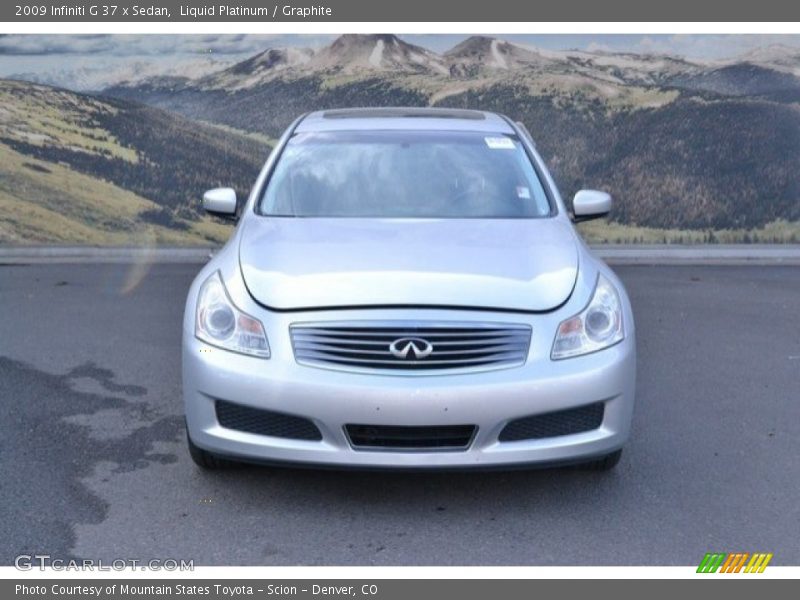 Liquid Platinum / Graphite 2009 Infiniti G 37 x Sedan
