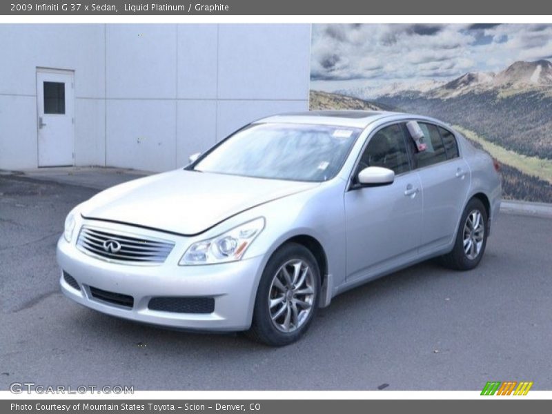 Liquid Platinum / Graphite 2009 Infiniti G 37 x Sedan