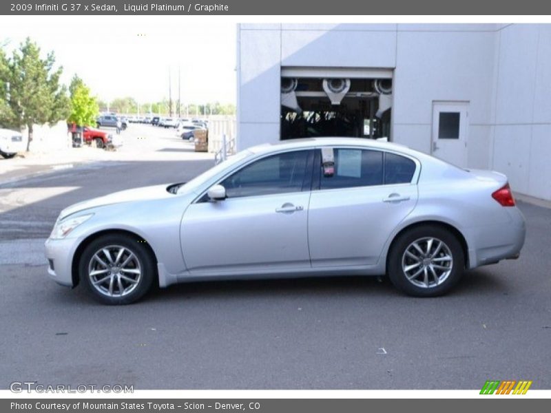 Liquid Platinum / Graphite 2009 Infiniti G 37 x Sedan