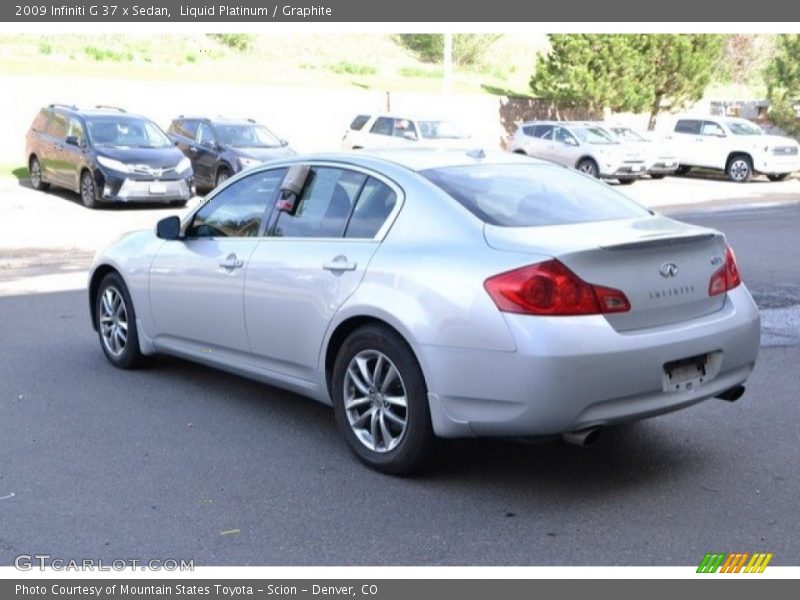 Liquid Platinum / Graphite 2009 Infiniti G 37 x Sedan