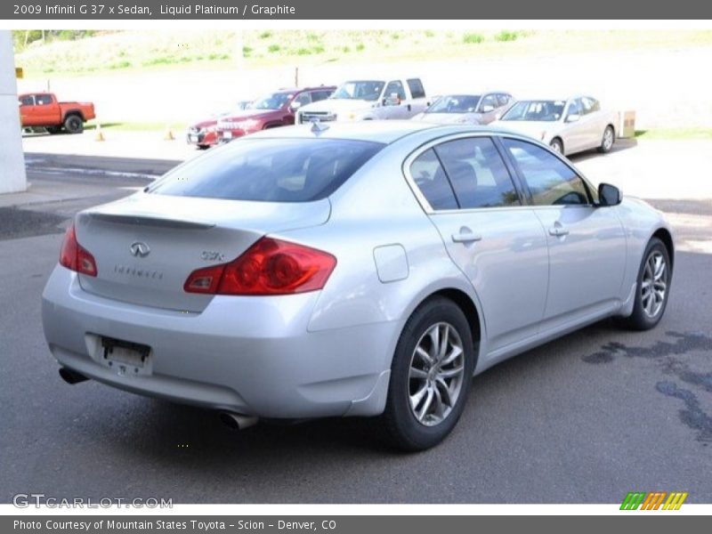 Liquid Platinum / Graphite 2009 Infiniti G 37 x Sedan