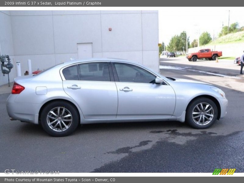 Liquid Platinum / Graphite 2009 Infiniti G 37 x Sedan