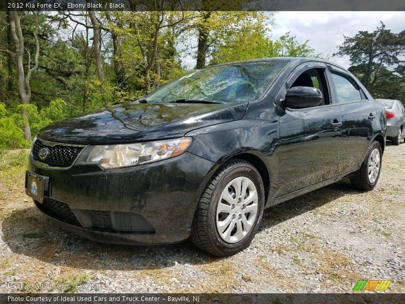 Ebony Black / Black 2012 Kia Forte EX