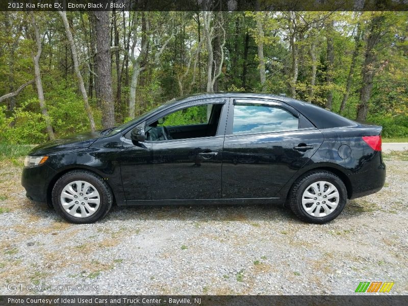 Ebony Black / Black 2012 Kia Forte EX