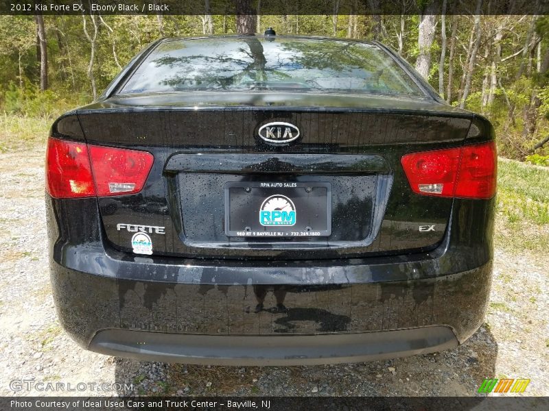 Ebony Black / Black 2012 Kia Forte EX