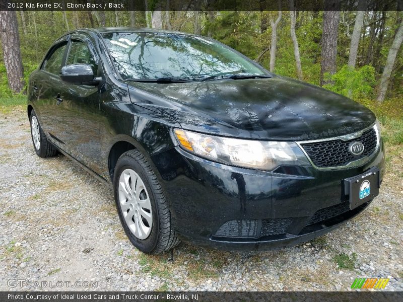 Ebony Black / Black 2012 Kia Forte EX