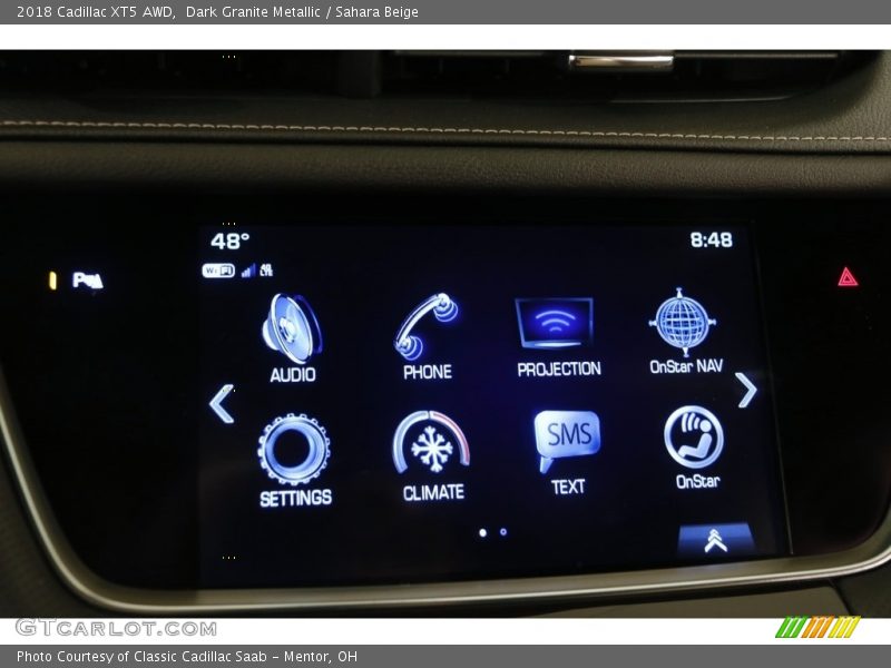 Dark Granite Metallic / Sahara Beige 2018 Cadillac XT5 AWD