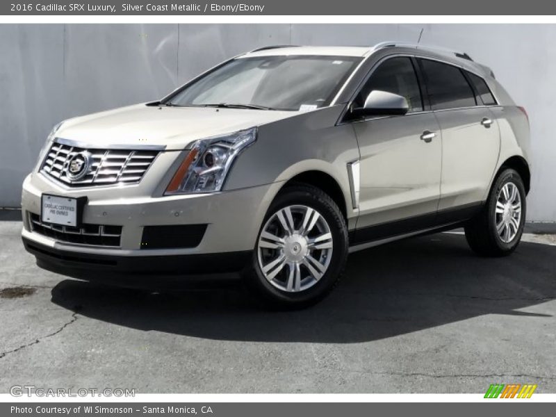Silver Coast Metallic / Ebony/Ebony 2016 Cadillac SRX Luxury