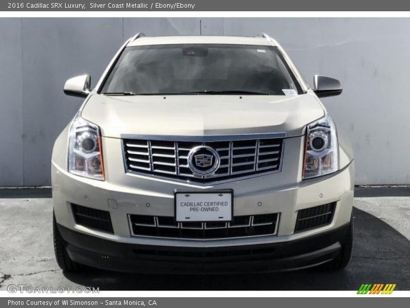 Silver Coast Metallic / Ebony/Ebony 2016 Cadillac SRX Luxury