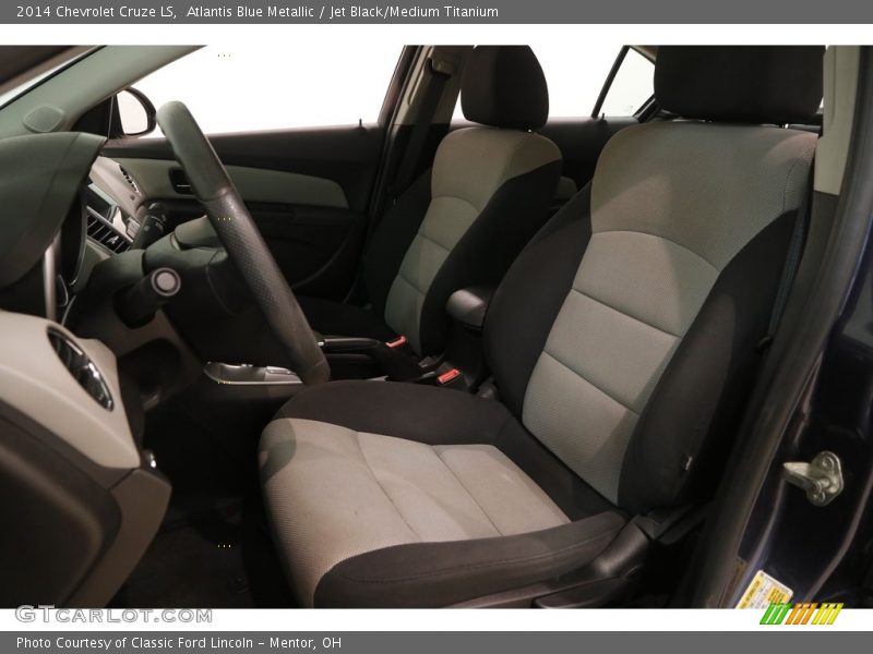 Atlantis Blue Metallic / Jet Black/Medium Titanium 2014 Chevrolet Cruze LS