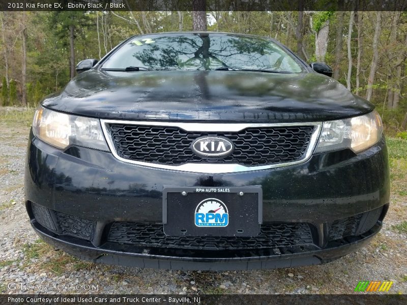 Ebony Black / Black 2012 Kia Forte EX