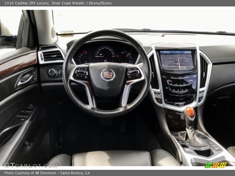 Silver Coast Metallic / Ebony/Ebony 2016 Cadillac SRX Luxury