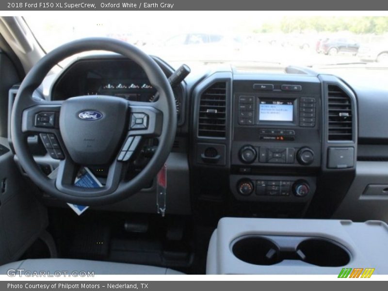 Oxford White / Earth Gray 2018 Ford F150 XL SuperCrew