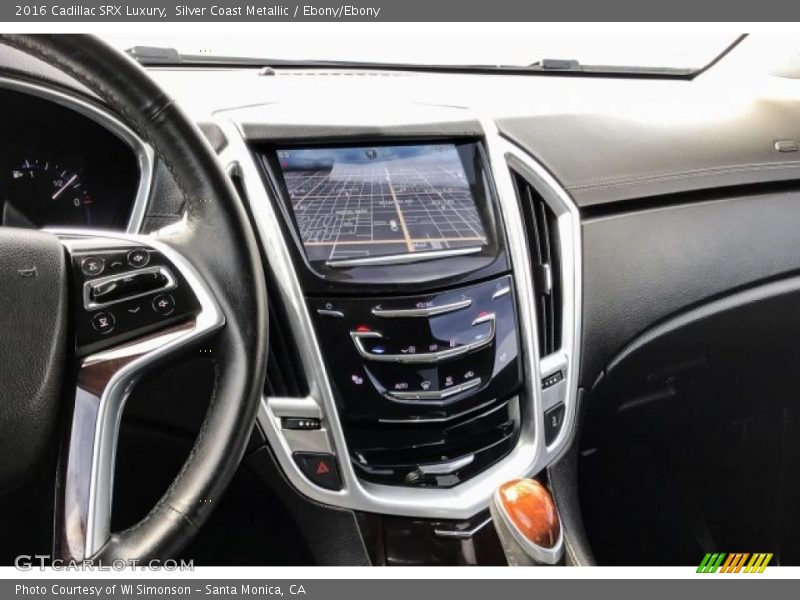 Silver Coast Metallic / Ebony/Ebony 2016 Cadillac SRX Luxury