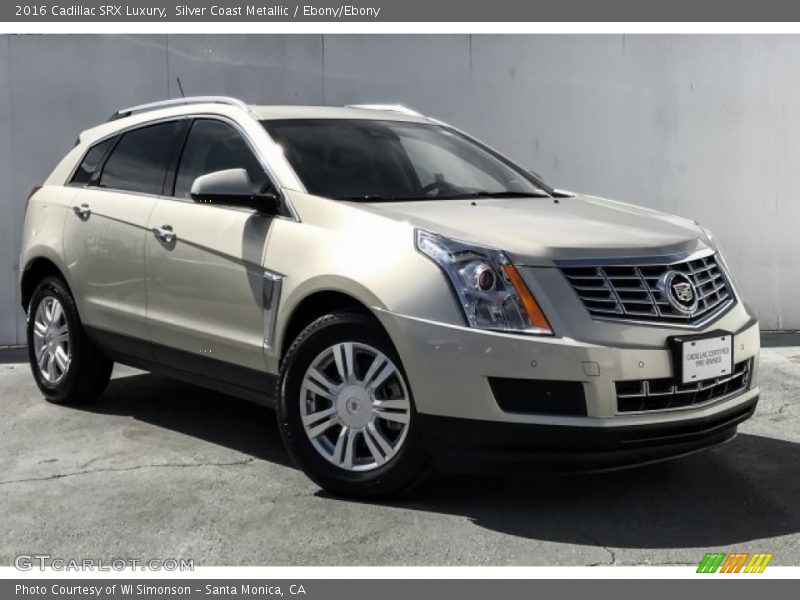 Silver Coast Metallic / Ebony/Ebony 2016 Cadillac SRX Luxury