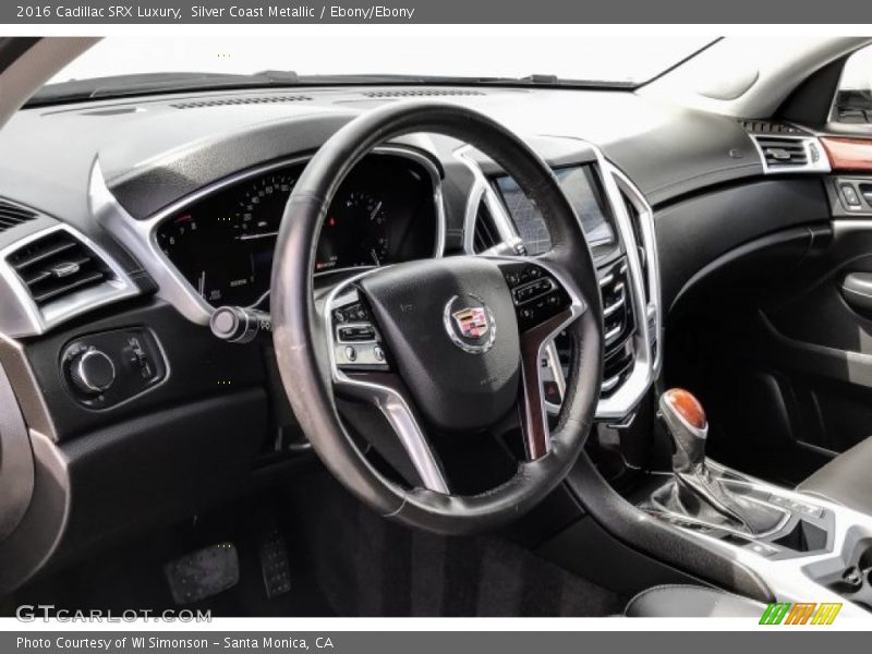 Silver Coast Metallic / Ebony/Ebony 2016 Cadillac SRX Luxury