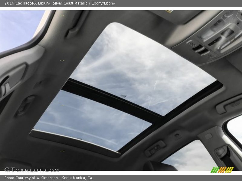 Silver Coast Metallic / Ebony/Ebony 2016 Cadillac SRX Luxury