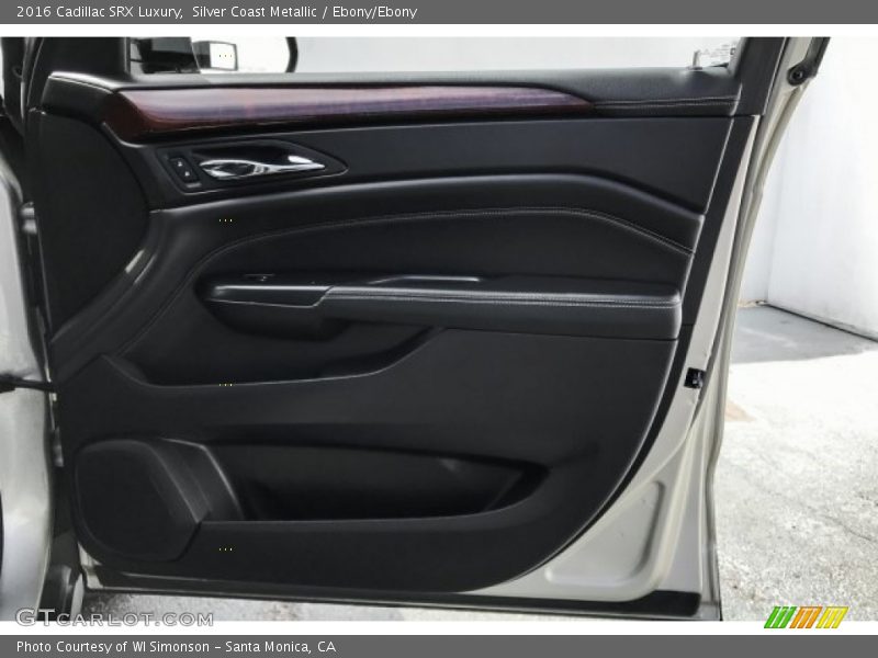 Silver Coast Metallic / Ebony/Ebony 2016 Cadillac SRX Luxury