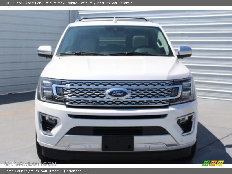 White Platinum / Medium Soft Ceramic 2018 Ford Expedition Platinum Max