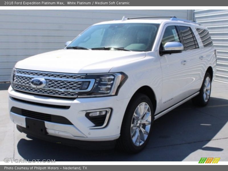 White Platinum / Medium Soft Ceramic 2018 Ford Expedition Platinum Max