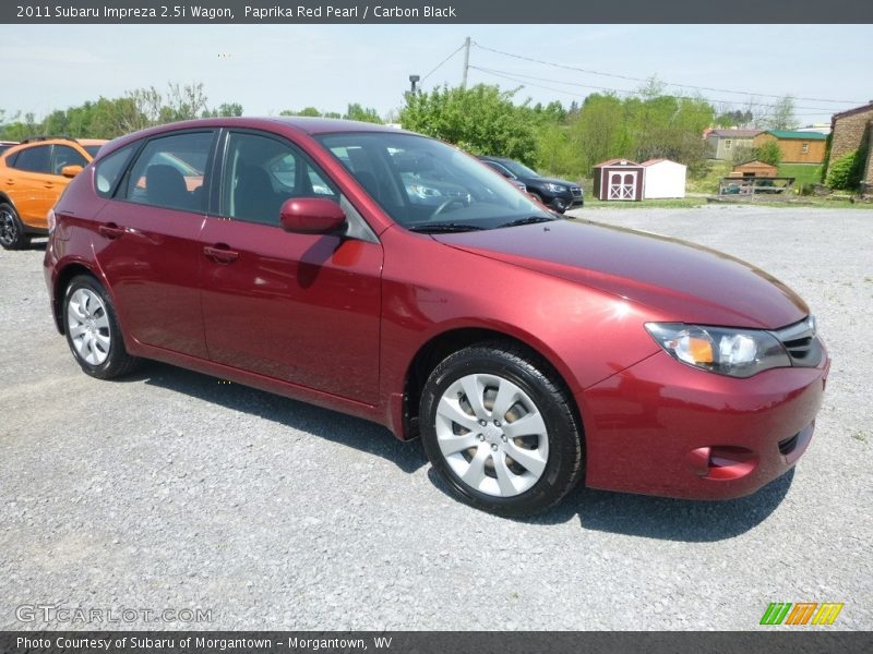 Paprika Red Pearl / Carbon Black 2011 Subaru Impreza 2.5i Wagon