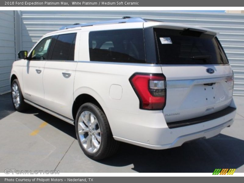 White Platinum / Medium Soft Ceramic 2018 Ford Expedition Platinum Max