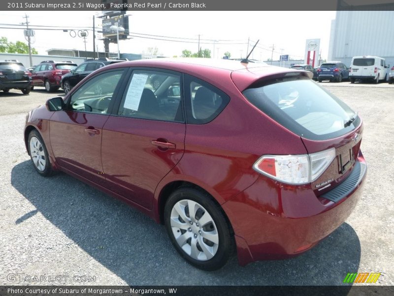 Paprika Red Pearl / Carbon Black 2011 Subaru Impreza 2.5i Wagon