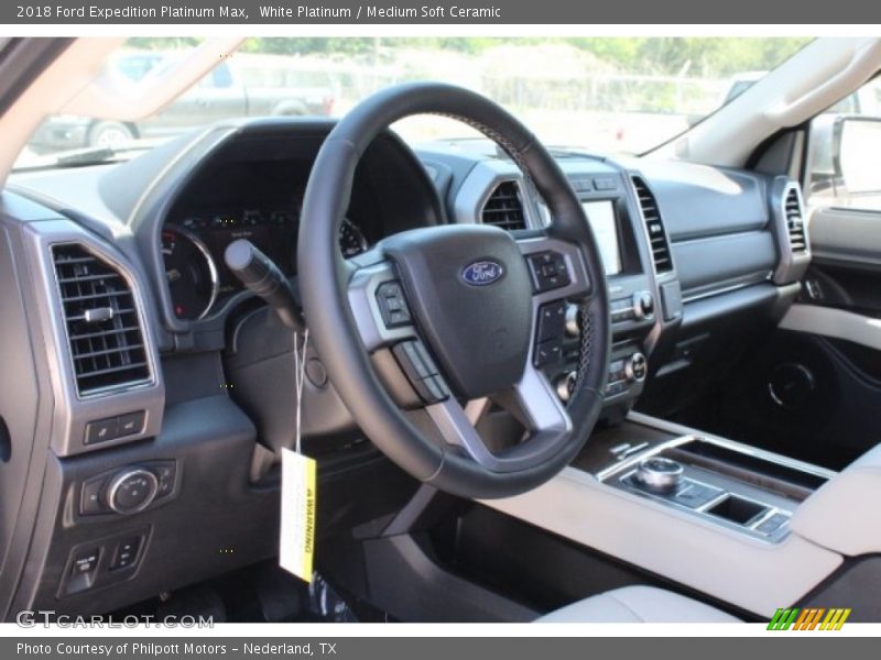 White Platinum / Medium Soft Ceramic 2018 Ford Expedition Platinum Max