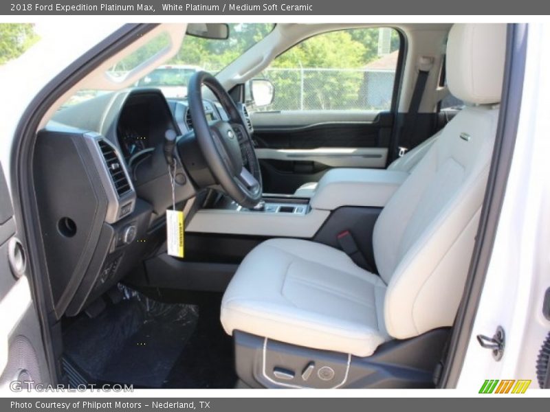 White Platinum / Medium Soft Ceramic 2018 Ford Expedition Platinum Max