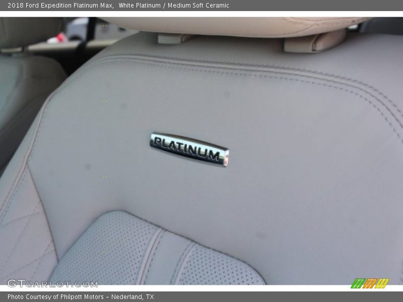 White Platinum / Medium Soft Ceramic 2018 Ford Expedition Platinum Max