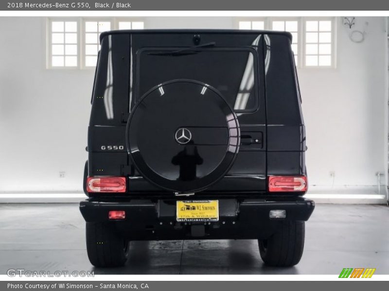 Black / Black 2018 Mercedes-Benz G 550