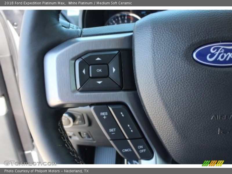 White Platinum / Medium Soft Ceramic 2018 Ford Expedition Platinum Max