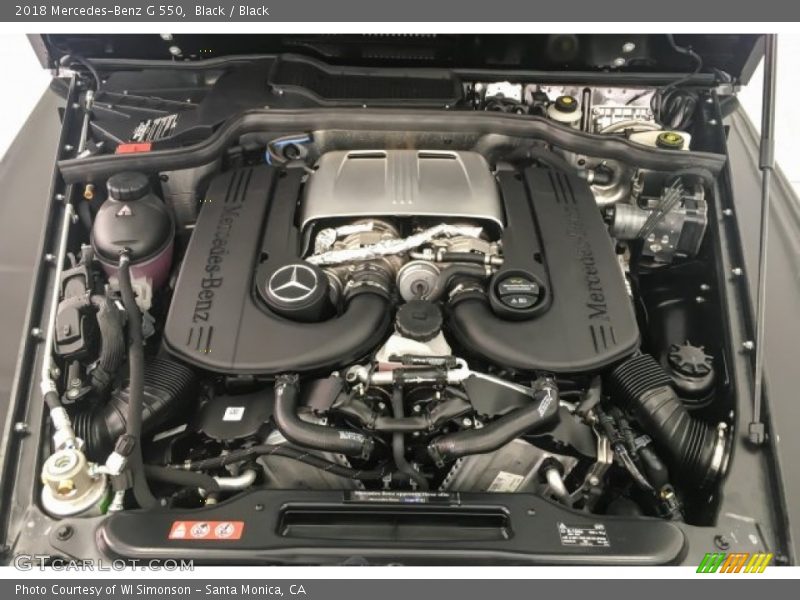  2018 G 550 Engine - 4.0 Liter DI biturbo DOHC 32-Valve VVT V8