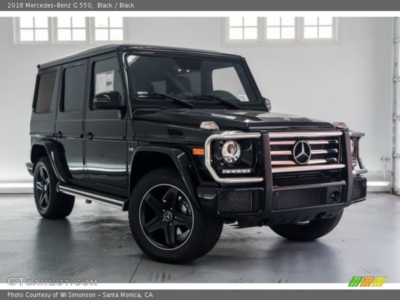 Black / Black 2018 Mercedes-Benz G 550