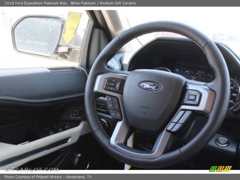White Platinum / Medium Soft Ceramic 2018 Ford Expedition Platinum Max