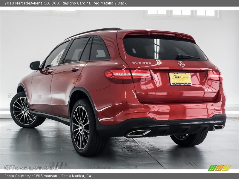 designo Cardinal Red Metallic / Black 2018 Mercedes-Benz GLC 300